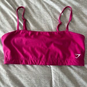 Gymshark Bandeau Sports Bra dragon pink